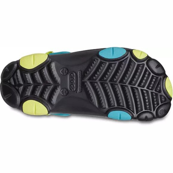 NEW CROCS Mens Sizes 10, 13 Classic All-Terrain Clogs - Black/ Multi - Picture 3 of 7